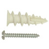 Private Brand Unbranded Ez Wall Anchor Kit With Screws, #8 X 1-1/2", Nylon , Package Of 25
