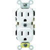 Leviton 15 Amp 125v Duplex Outlet Straight Blade Self Grounding Side Wired White