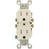 Leviton 15 Amp Tamper-Resistant Duplex Outlet, White Package Of 10