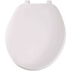 Bemis Top-Tite Round Plastic Closed Front Toilet Seat In White
