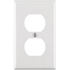 Leviton 1-Gang White Duplex Outlet Wall Plate Package Of 10