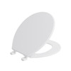 Maintenance Warehouse Round Plastic Closed Front Standard Toilet Seat, White