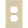 Leviton Ivory 1-Gang Duplex Outlet Wall Plate