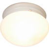 7-1/2" 1-Light Decorative Ceiling Fixture White