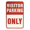 Hy-Ko 12 In X 18 In Aluminum Visitor Parking Only Street Sign