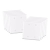 Maintenance Warehouse 2-Gang Unbreakable Polycarbonate Standard-Size Blank Wall Plate In Gloss White, 10-Pack