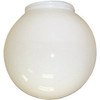 Monument 6 In. Hand-Blown Glass White Globe With 3-1/8 In. Fitter Package Of 4