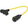 Prime Wire & Cable Shock Safe Sjtw 5 Amp Extra Heavy-Duty Triple Tap Adapter W/ Gfci Plug