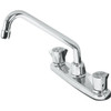 Sayco Classic Series 2-Handle Standard Kitchen Faucet Less Side Spray, Chrome