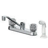 Seasons Double-Handle Mid-Arc Kitchen Faucet With Side Sprayer, Chrome