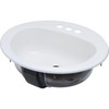 Bootz 17 X 20" Oval Lavatory Sink White Porcelain Steel