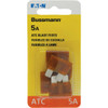 Bussmann 5 Mp Fast Acting Blade Fuse, Package Of 5