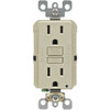 Leviton 15 Amp Self-Test Smartlockpro Slim Duplex Gfci Outlet, Ivory