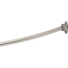 Seasons 60in. Satin Nickel Aluminum Curved Shower Rod