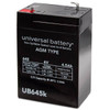 Universal Power Group 6v 4.5ah Lead Acid Emergency Battery