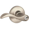 Schlage Seville Keyed Entry Door Lever Lockset (Satin Nickel)
