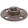 1/2 In. Black Malleable Floor Flange