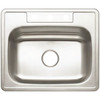 Premier, Stainless Steel Kitchen Sink 25 " 3-Hole Sinle Bowl Drop, Kitchen Sink With Brush Finish