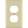 Leviton 1-Gang Ivory Duplex Outlet Wall Plate Package Of 10