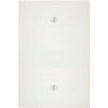 Leviton 1-Gang No Device Blank Plastic Jumbo Wall Plate, White