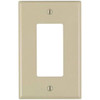 Leviton Ivory 1-Gang Decorator/Rocker Wall Plate Package Of 10