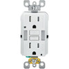 Leviton 15 Amp Self-Test Guide Light And Tamper Resistant Gfci Outlet, White
