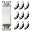 Maintenance Warehouse 15 A Single Pole 3-Way Wall Switch White Package Of 10