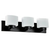Design House Dove Creek 24 In. 3-Light Bath Vanity Fixture Matte Black