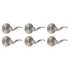Shield Security Wave Keyless Passage Door Lever In Satin Nickel 6-Pack