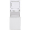 GE SmartHQ Unitized Spacemaker Laundry Center, 3.8 cu. ft. Washer And 5.9 cu. ft. Electric Dryer, White