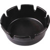 Renown 4 In. X 1-3/4 In. Black Plastic Round Ashtray