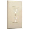 Titan3 Masque 1-Gang Decorator Wallplate, Ivory, Package Of 5
