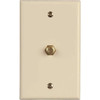 Westek 1-Gang Catv F-Type Coaxial Connector With Wall Plate, Ivory, Package Of 10
