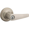 Kwikset Delta Satin Nickel Keyed Entry Door Lever With Smartkey Security