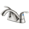 Seasons Anchor Point 1.2 GPM 2-Handle Quick Install Centerset Low-Arc Bathroom Faucet, Brushed Nickel
