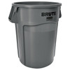 Rubbermaid Commercial BRUTE 44 Gal. Round Trash Can,Vented, Gray