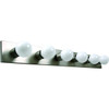 6-Light Incandescent Bath Vanity Fixture (Brushed Nickel)
