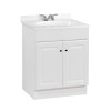 Seasons 24 In. W X 35 In. H X 18 In. D Bathroom Vanity Cabinet With Top, White