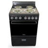 Premium Levella Black 24" Single Oven Electric Range With 4 Burners
