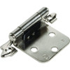 1-1/2" Self-Closing Exposed Cabinet Hinge Satin NICKEL Package Of 2
