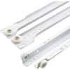 19-3/4" White Steel Drawer Track Guide Slide Kit