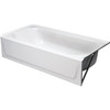 Bootz Aloha 5 Ft. Tub Right Hand Drain Slip Resistant, White