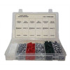 Conical Plastic Anchors With Screws Assortment, Plastic Tray, 450 Pcs