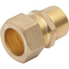 Compression Brass Water Heater Fitting 3/4" Mip X 7/8" Connects 3/4" Pipe
