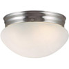 Design House Millbridge 1-Light Satin Nickel Ceiling Semi Flush Mount Light 246760