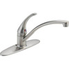 Delta Foundations Single-Handle Standard Kitchen Faucet In Stainlss