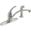 Delta Foundations Single-Handle Standard Kitchen Faucet With Side Sprayer Ss