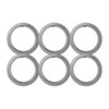 Hotpoint 8" Chrome Trim Ring For Ge/hotpoint, Package Of 6