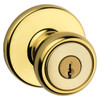 Kwikset Tylo Polished Brass Keyed Entry Door Knob