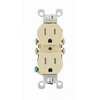 Leviton 15 Amp Tamper Resistant Duplex Outlet Ivory